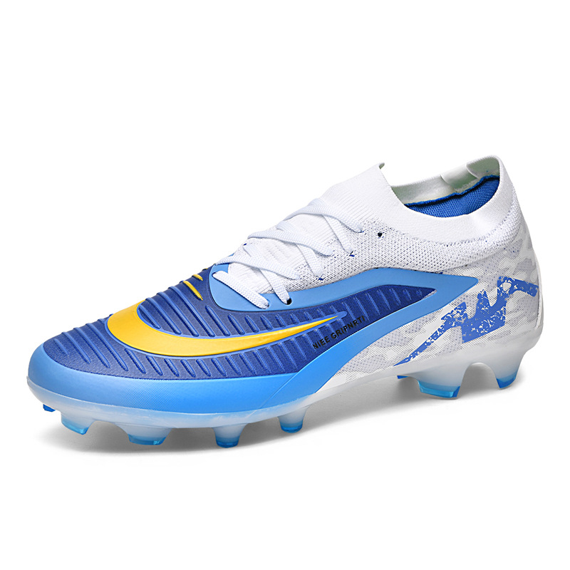 2025 nuevos zapatos de fútbol transfronterizos de moda para hombres y mujeres estudiantes jóvenes TF agujero césped