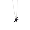 Brand cartoon necklace hip-hop style suitable for men and women, dinosaur, small design pendant for beloved, wholesale