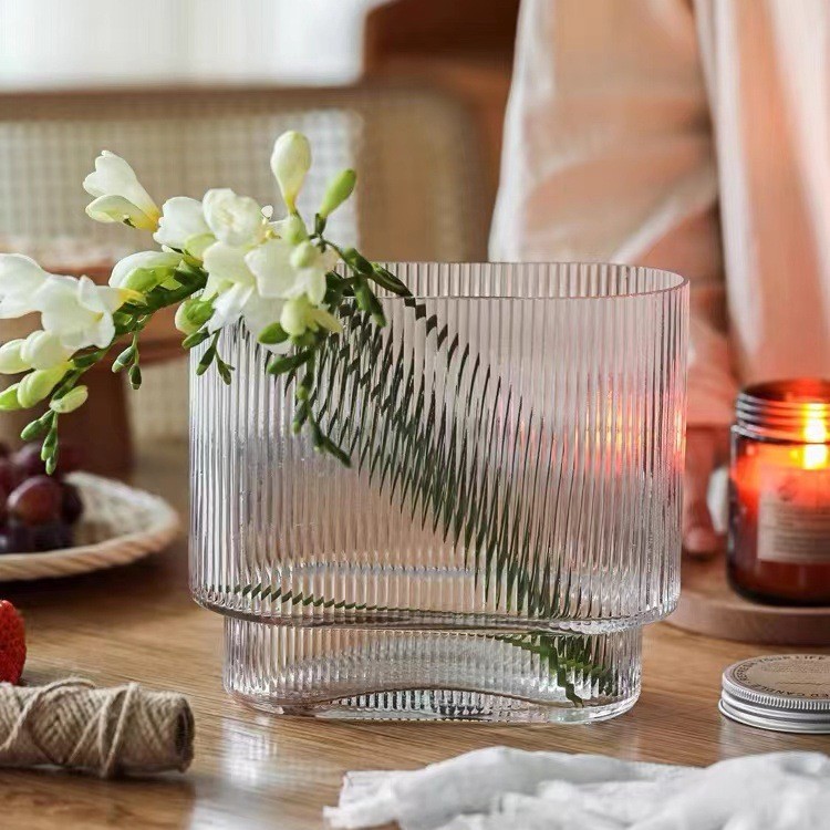 Net red glass vase Nordic inspiration