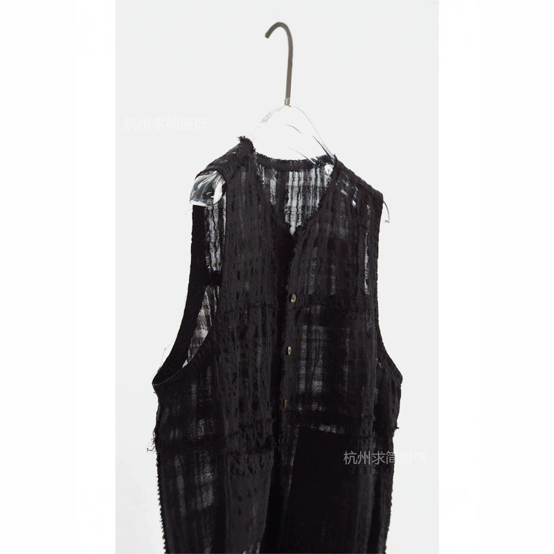 In Stock~Black Versatile Fringed Vest for Women, Layered Wear, New Spring/Summer 2026 Sleeveless Top, Slim Fit Tank Top In Stock~Black Versatile Fringed Vest for Women, Layered Wear, New Spring/Summer 2026 Sleeveless Top, Slim Fit Tank Top