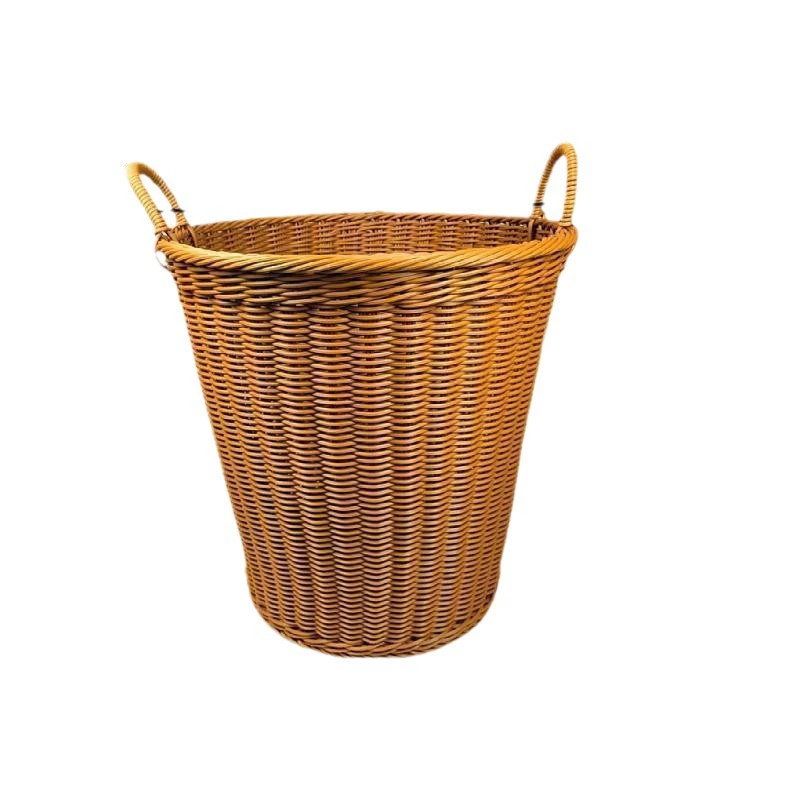 Big capacious laundry basket, round storage basket, DIY