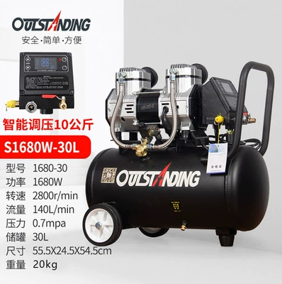 Air Pump Oil-Free Black Woodworking | Hava kompressorları - smart-10kg-30l-s1680w