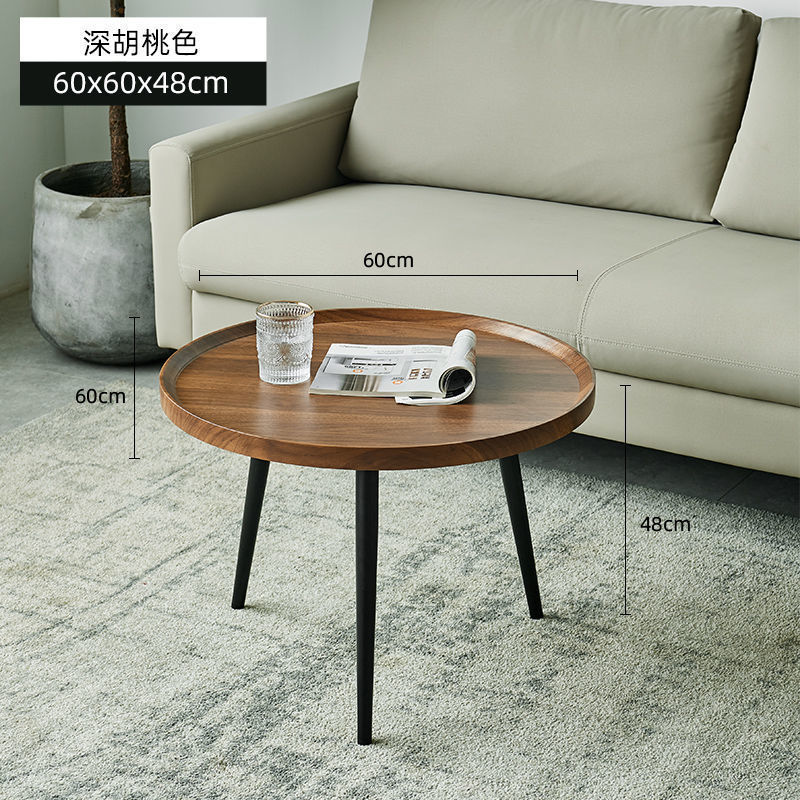 源工場現代北欧簡易家庭用リビングルームの小さいタイプのソファーのそばの小さいテーブルの木の足の丸いお茶のテーブル|undefined