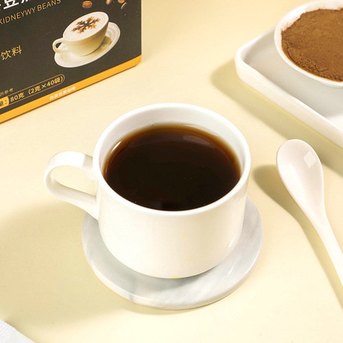 White kidney bean black coffee drag reducing instant powder American black coffee hot and cold double brew concentrated refreshing and burning reducing L-carnitine