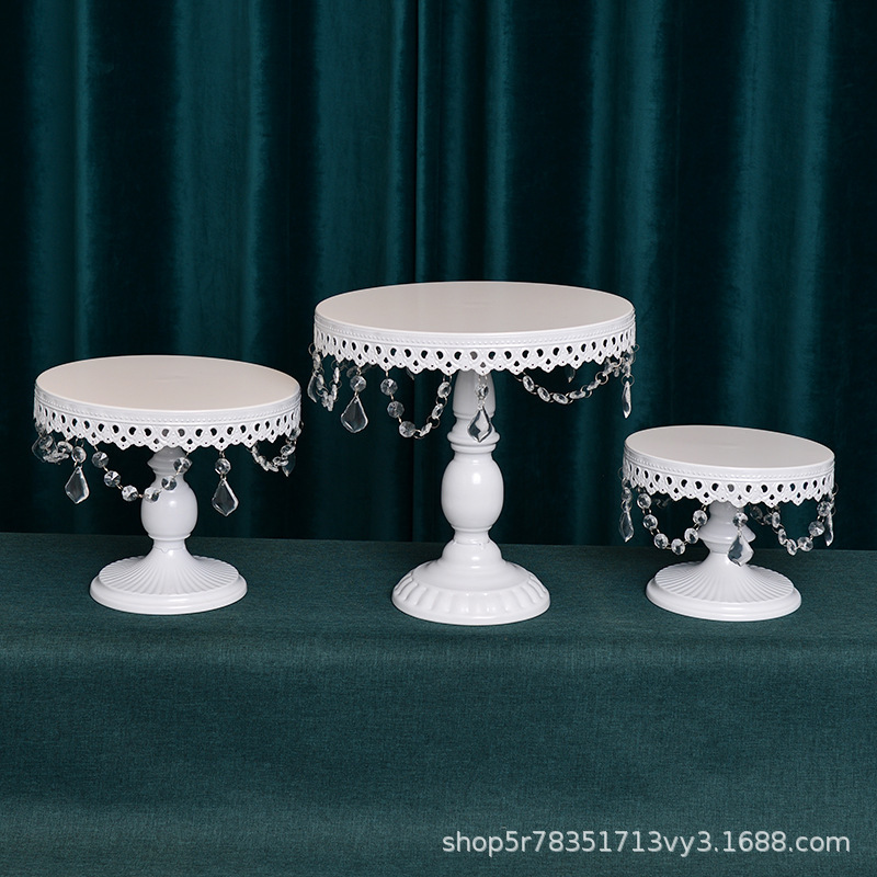 Accesorios de boda decoración de mesa de postre creativo europeo oro hueco estante de pastel de postre tienda de postres combinación de estante de pastel de refrigerio image 4