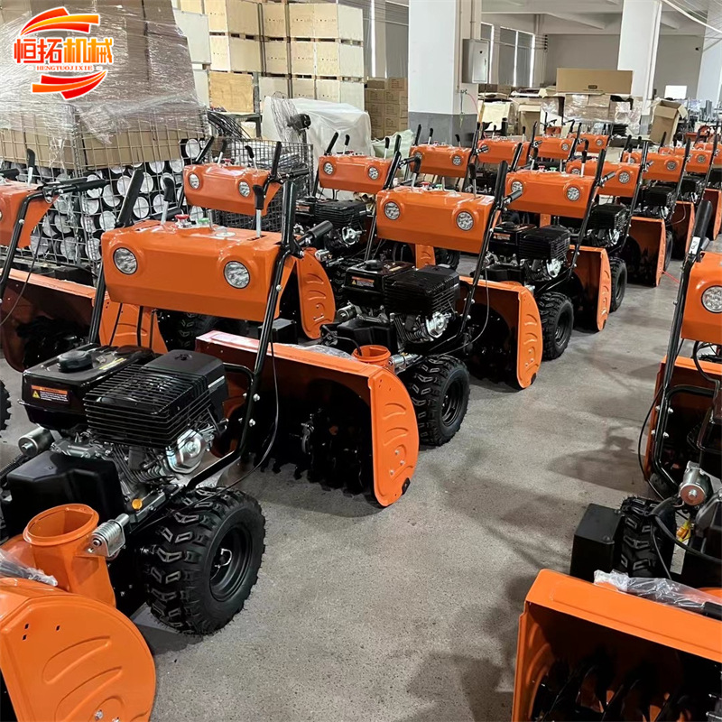 手推式扫雪机厂区除雪机市政环卫除雪车小区路面清雪机