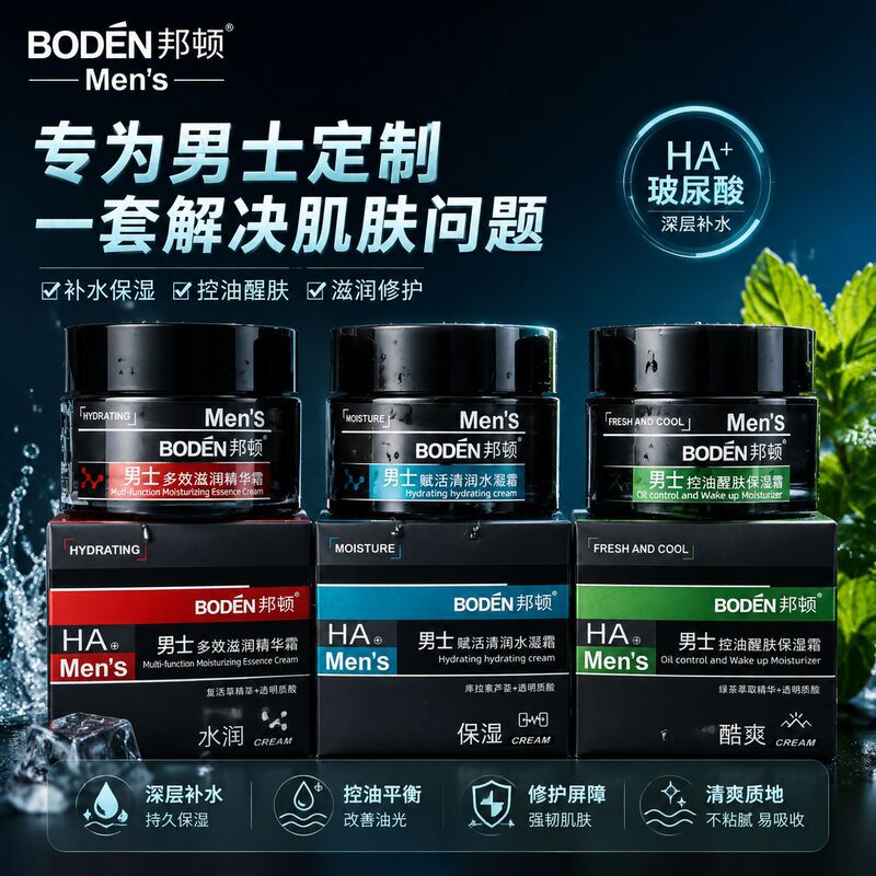 Banton Men's Hydrating Moisturizing Awakening Cream 50g Multi-Effect Energy Moisturizing Nourishing Cream for Men Banton Men's Hydrating Moisturizing Awakening Cream 50g Multi-Effect Energy Moisturizing Nourishing Cream for Men
