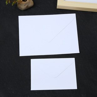 White Envelope Postcard Blank Western-Style Invitation Hand-Painted Greeting Card Custom Gift Personalized Handmade Holiday Gift