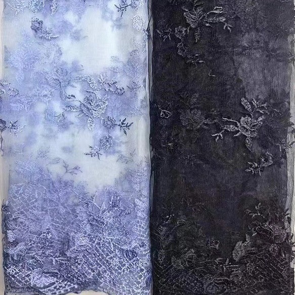 厂家直销 新款DIY国风款汉服古风刺绣 蕾丝花边面料 花网毽子草绣