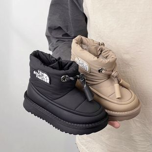 Children's snow boots 2024 winter new boys non-slip waterproof cotton boots girls fleece-lined thick cotton warm shoes
