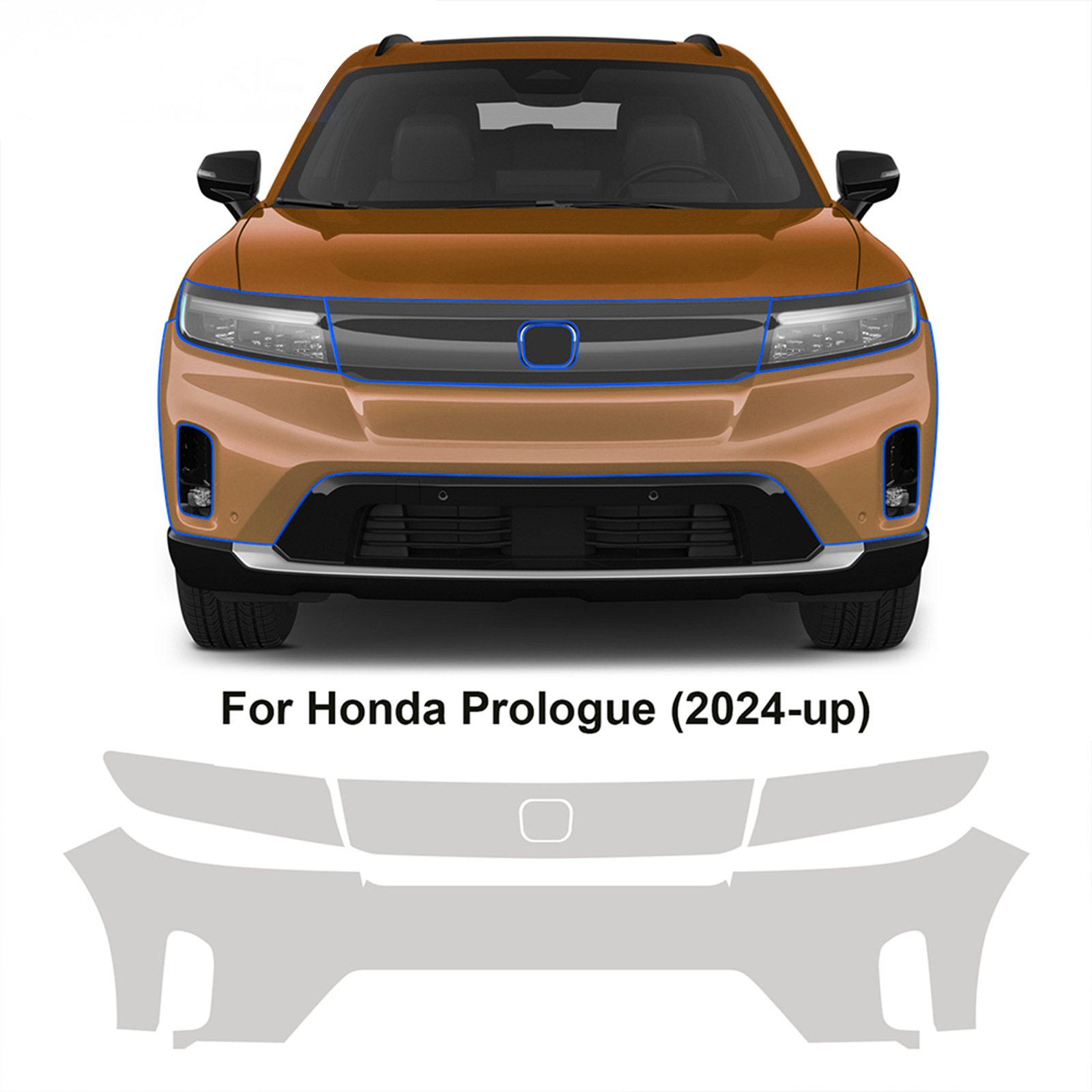 Cross-Border Exclusive Supply for Honda Prologue 24-25 Special Car Custom-Cut Tpu Self-Healing Car Paint Protection Film