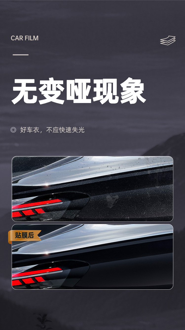 Tpu Invisible Car Cover, Car Paint Protection Film, Ppf, Self-Recovering, Anti-Scratch, Anti-Yellowing, Anti-Dirt, Transparent Protective Film