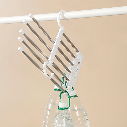 Best-selling home dormitory wardrobe invisible storage hanger stainless steel multi-layer foldable multi-functional telescopic magic pants rack
