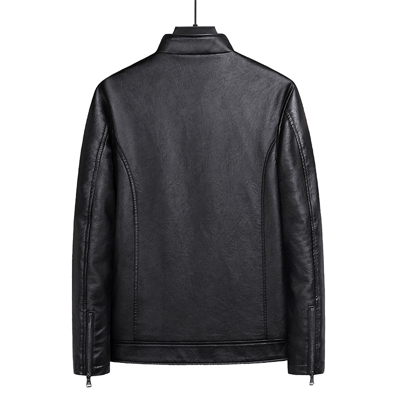 Direct supply of leather jackets for men in spring and autumn slim youth trendy leather jackets for men, handsome jackets for men wholesale_voghion.com