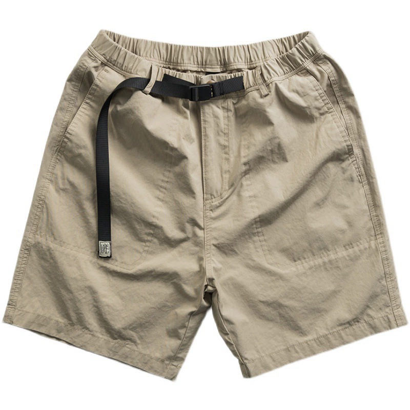 Japanese shorts, summer buckle, men's belt, trousers for leisure, oversize