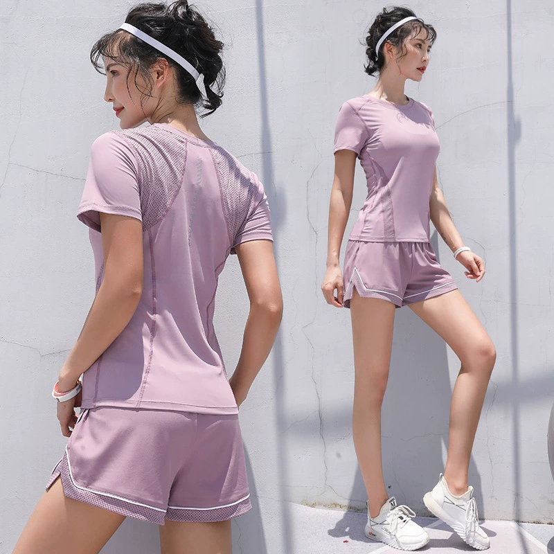 Одежда для йоги, спортивный костюм для женщин, лето 2021, для похудения, для бега, для спортзала, профессиональный, для утреннего пробежки, дышащий, быстросохнущий