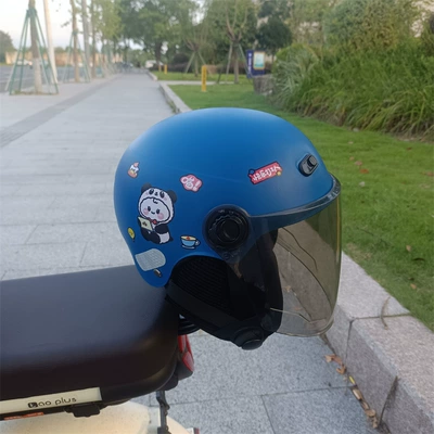 standard 3C years old children 1-5, Motosiklet kaskı (dəbilqə) - black-long-navy-no-11-1-5-years-old-ear-protection-jz