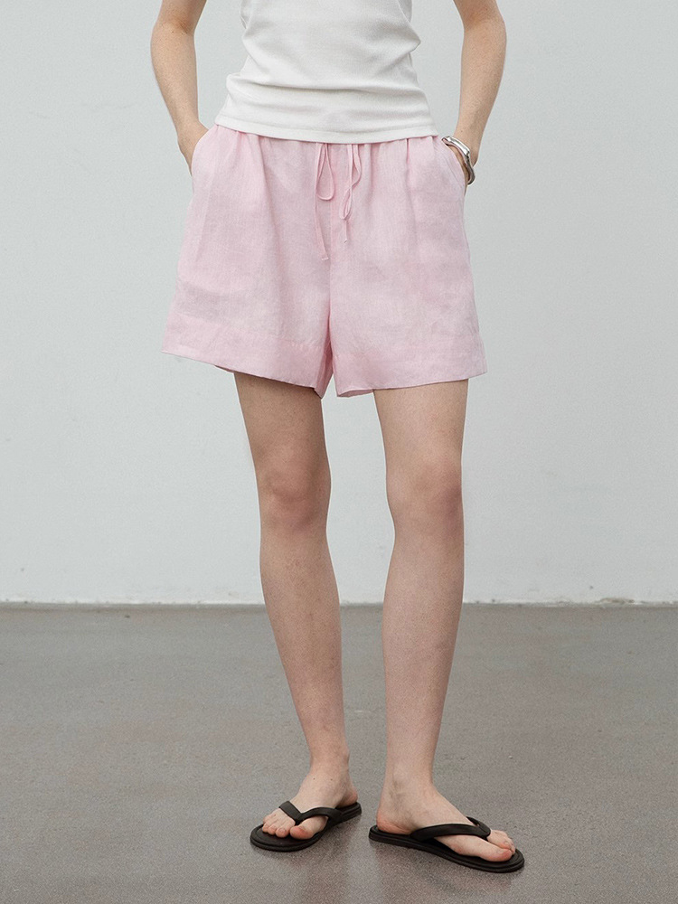 안개빛 핑크 숏팬츠