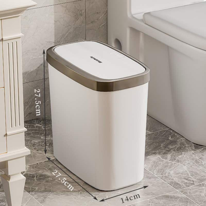 Trash Can for Home Bathroom with Lid, Large Capacity, Trendy Simple Gap Bin for Paper, China Trash Can for Home Bathroom with Lid, Large Capacity, Trendy Simple Gap Bin for Paper, China
