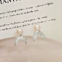 鱼尾滴油小众新款耳环