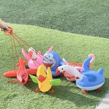 儿童拉车玩具卡通载物广场地摊摆摊拉线pvc动物也是货源现货批发