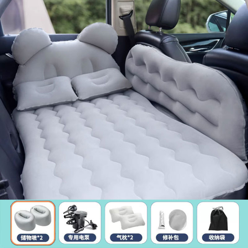 車のインフレータブルベッドsuv自動車通用折りたたみ厚い植毛後列専用横になることができます。|undefined