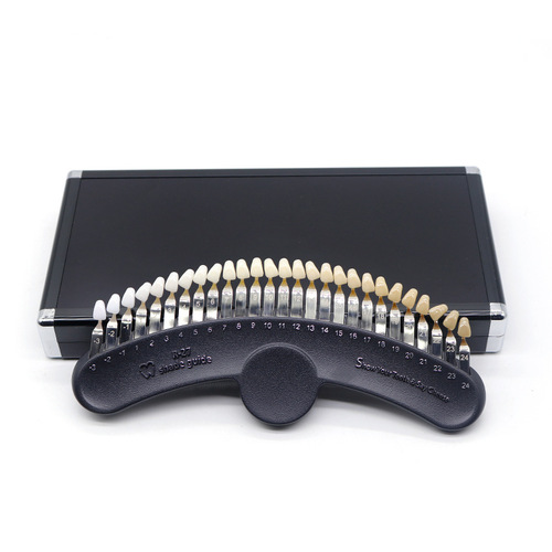 27色牙科齿科比色板美白口腔烤瓷牙牙齿色阶板对比色板带镜比色板