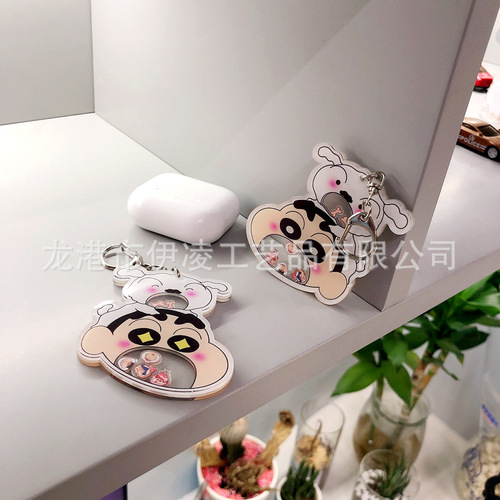 Newborn and Shrek Swing Toys Keychain Acrylic Decorative Accessories