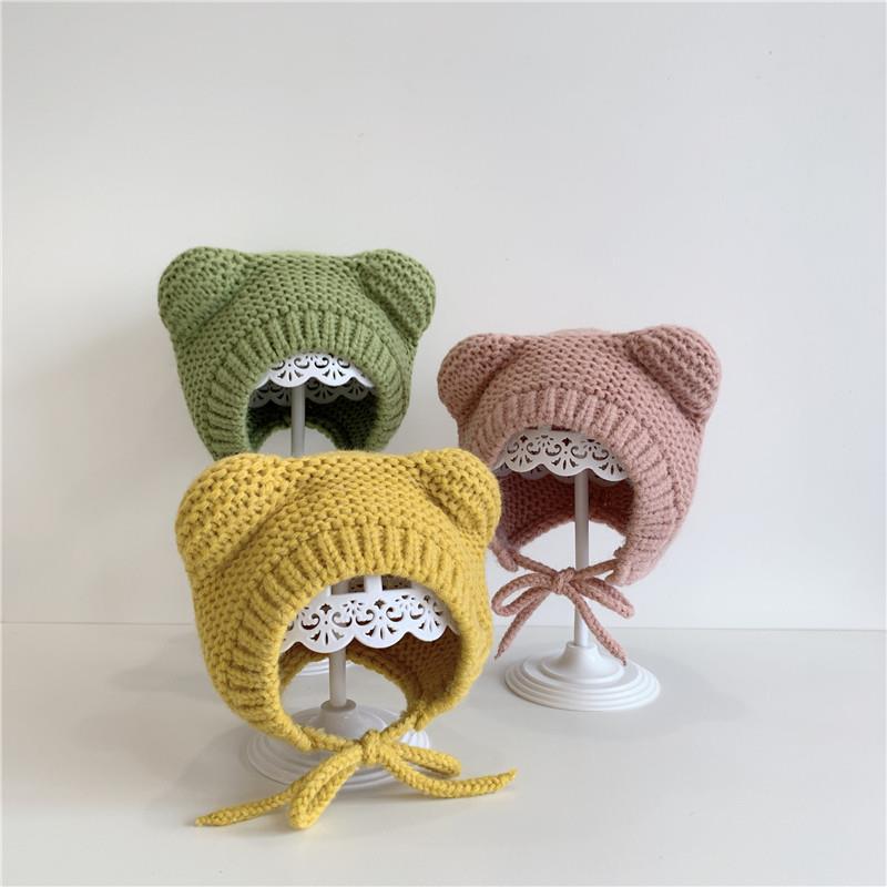 Daily Occasion Solid Color Pattern Children Unisex Cute Solid Color Baby Hat