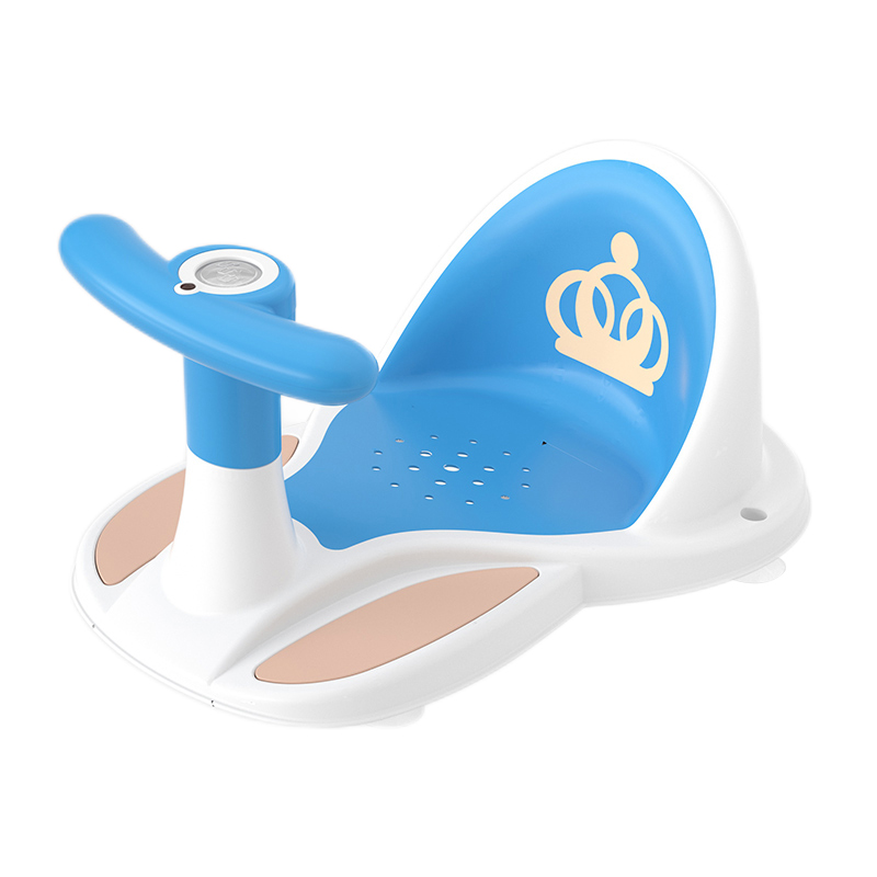 Asiento de baño para bebés corona, artefacto de baño para bebés, asiento de baño para recién nacidos, anti-deslizante