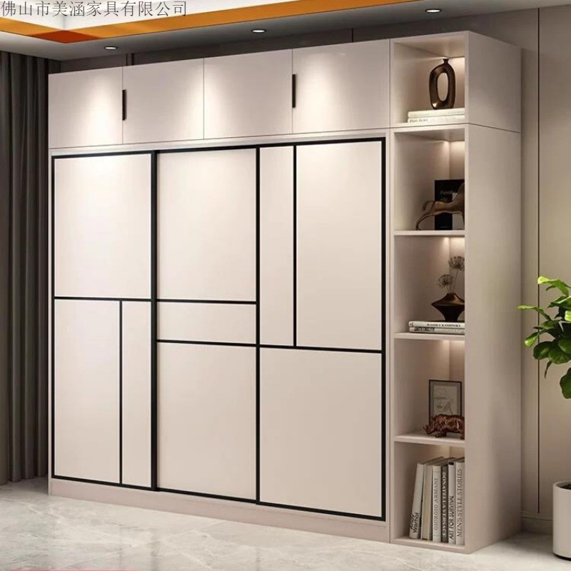 Wardrobe for Home Bedroom Sliding Door New Model 2025 Popular Economical Small Apartment Simple Large Wardrobe for Rental Housing