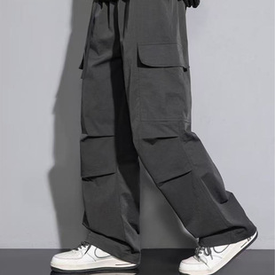 Spring and Autumn Loose Casual All-match American Paratrooper Wide-leg Casual Trousers Men and Women's Quick-drying Fashion Casual All-match