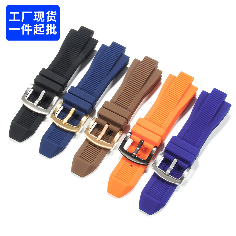 Suitable for Mike Coles MK watch strap rubber watch strap men's convex watch strap watch accessories silicone watch strap