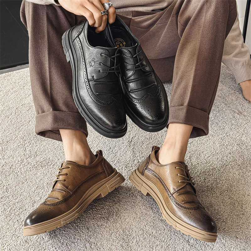 Suit Wedding Groom Business Formal Casual Leather Shoes Men_voghion.com