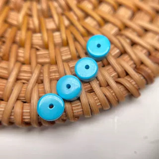 천연 청록색 높은 도자기 블루 스트레이트 컷 분리기 비드 스페이서 팔찌 액세서리 DIY 수제 액세서리 장난감 목걸이