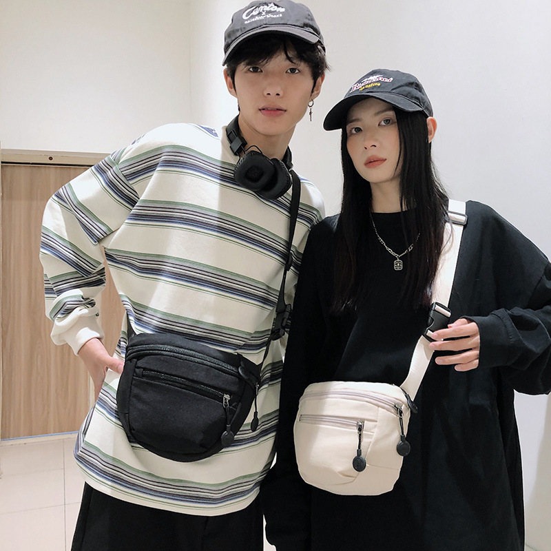 (2개) 패션 새로운 스포츠 SATCHEL 남성과 여성의 캐주얼 어깨 가방 다층 휴대 전화 간단한 허리 가방 남성과 여성의 크로스 바디 백
