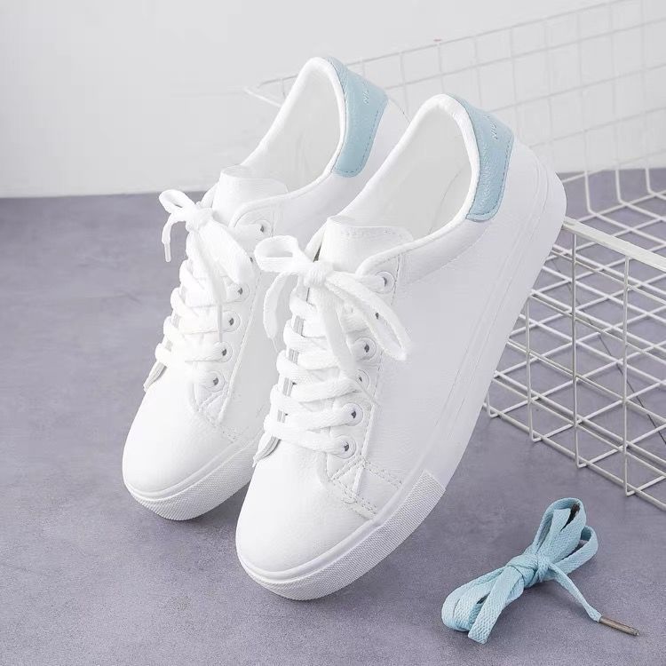 Baskets blanches pour femmes 2025, nouvelles chaussures plates d'été assorties à une robe, en cuir souple, décontractées et polyvalentes._voghion.com