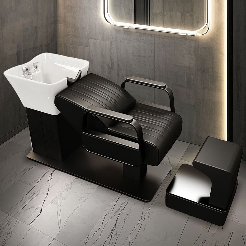 사각 세면대 블랙 워리어(스테인리스 재질) + 온수기