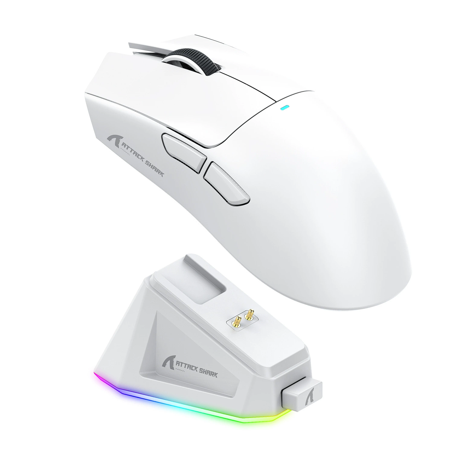 Lightweight Mouse (Attack Shark X11) проводной/2.4G/Bluetooth, RGB магнитная подставка для зарядки