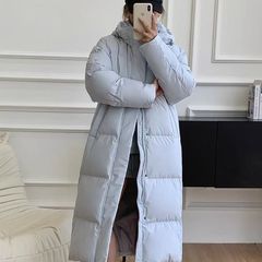 新款棉袄加厚过膝情侣中戏高级感外套棉服女中长款2025年冬季