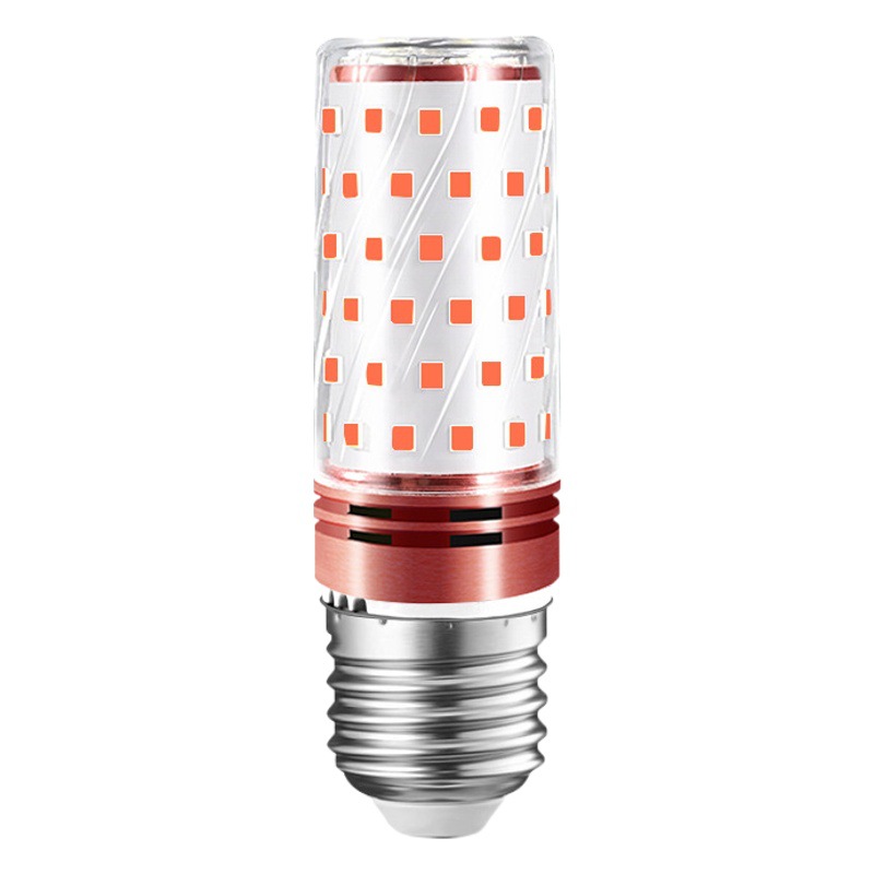Bombilla LED de luz roja, linterna roja de Año Nuevo e27e14, lámpara de maíz con tornillo, lámpara decorativa festiva para el hogar con ahorro de energía superbrillante