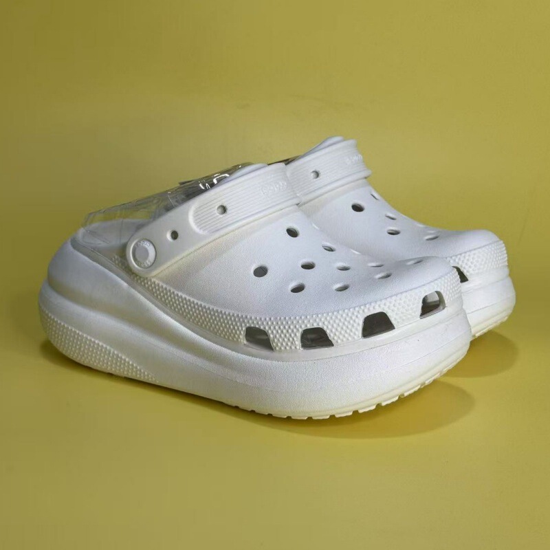 Cross Puff Height-Increasing Slippers, Non-Slip, Wear-Resistant Outdoor Beach Shoes, Soft and Comfortable Casual Thick-Soled Clogs Cross Puff Height-Increasing Slippers, Non-Slip, Wear-Resistant Outdoor Beach Shoes, Soft and Comfortable Casual Thick-Soled Clogs