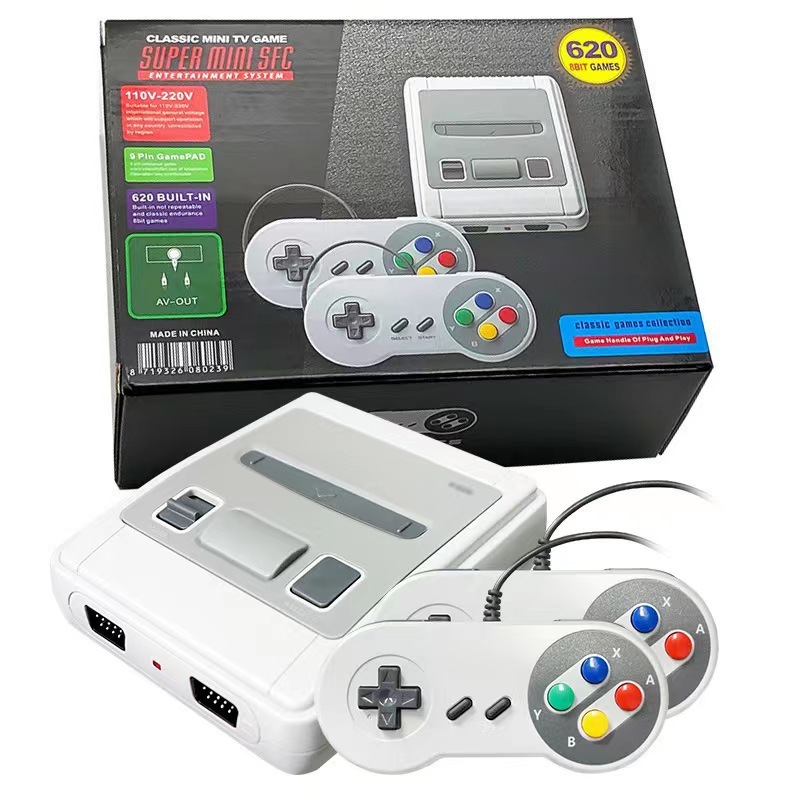 怀旧NES620掌上游戏机经典怀旧双人对打复古家用FC红白机外贸专供|undefined