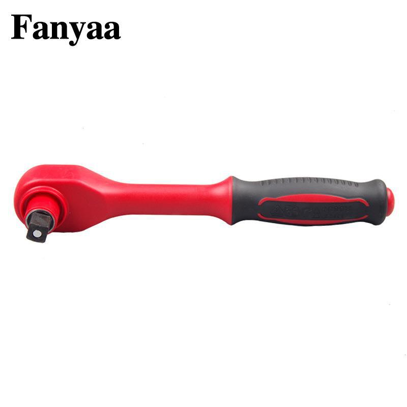 台湾Fanyaa原装1000V绝缘加长杆绝缘套筒棘轮扳手绝缘T型套筒扳手