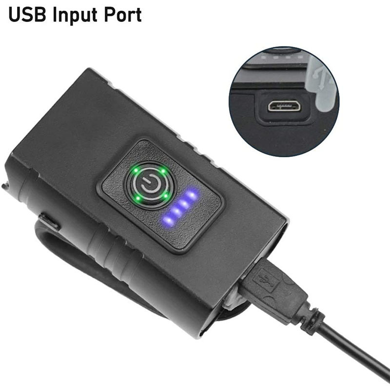 USB recargable noche faro [2 granos de la lámpara] ajustable lejos y cerca luz bicicleta luz 2021 Nuevo