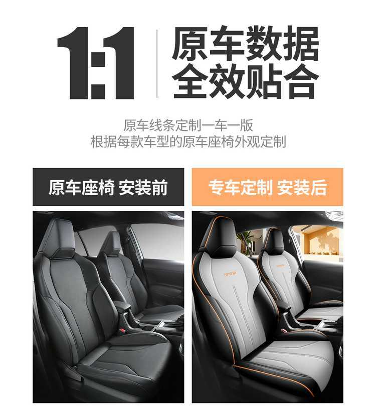 Specifically designed for the 2026 Toyota Wildlander, this is a full-coverage seat cover suitable for all seasons, made of leather