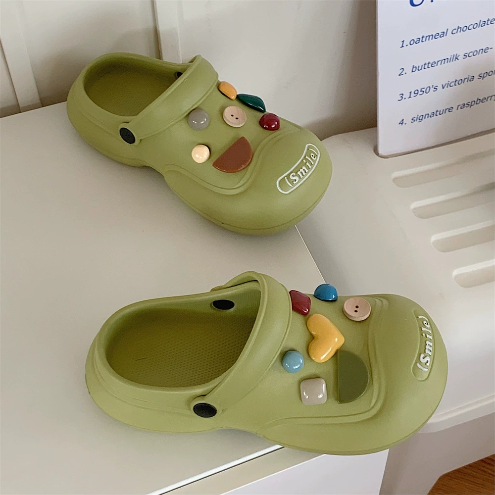 Летняя Женская модная Персонализированная Повседневная толстая подошва в уличном стиле с геометрическим рисунком в стиле пещеры Баотоу, Уличная обувь, сандалии и тапочки