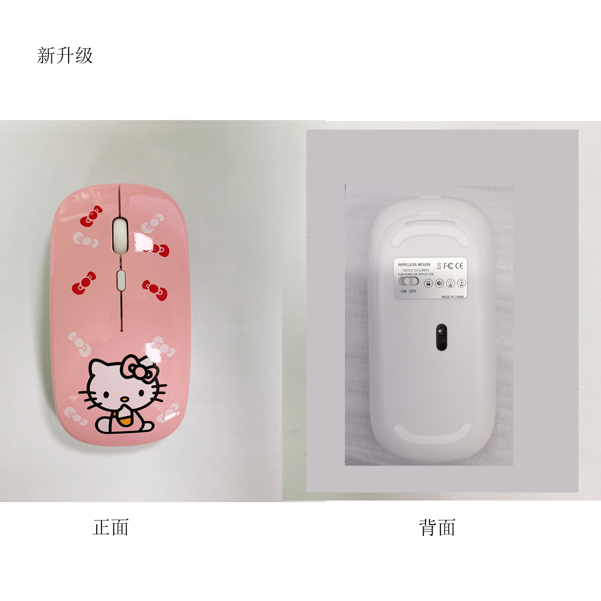 Linda chica de impresión ratón ultrafino mini ratón inalámbrico de dibujos animados Doraemon gato hellokitty Doraemon