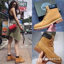 添伯岚大黄靴踢不烂马丁靴 牛皮防水耐磨保暖高帮户外登山工批发