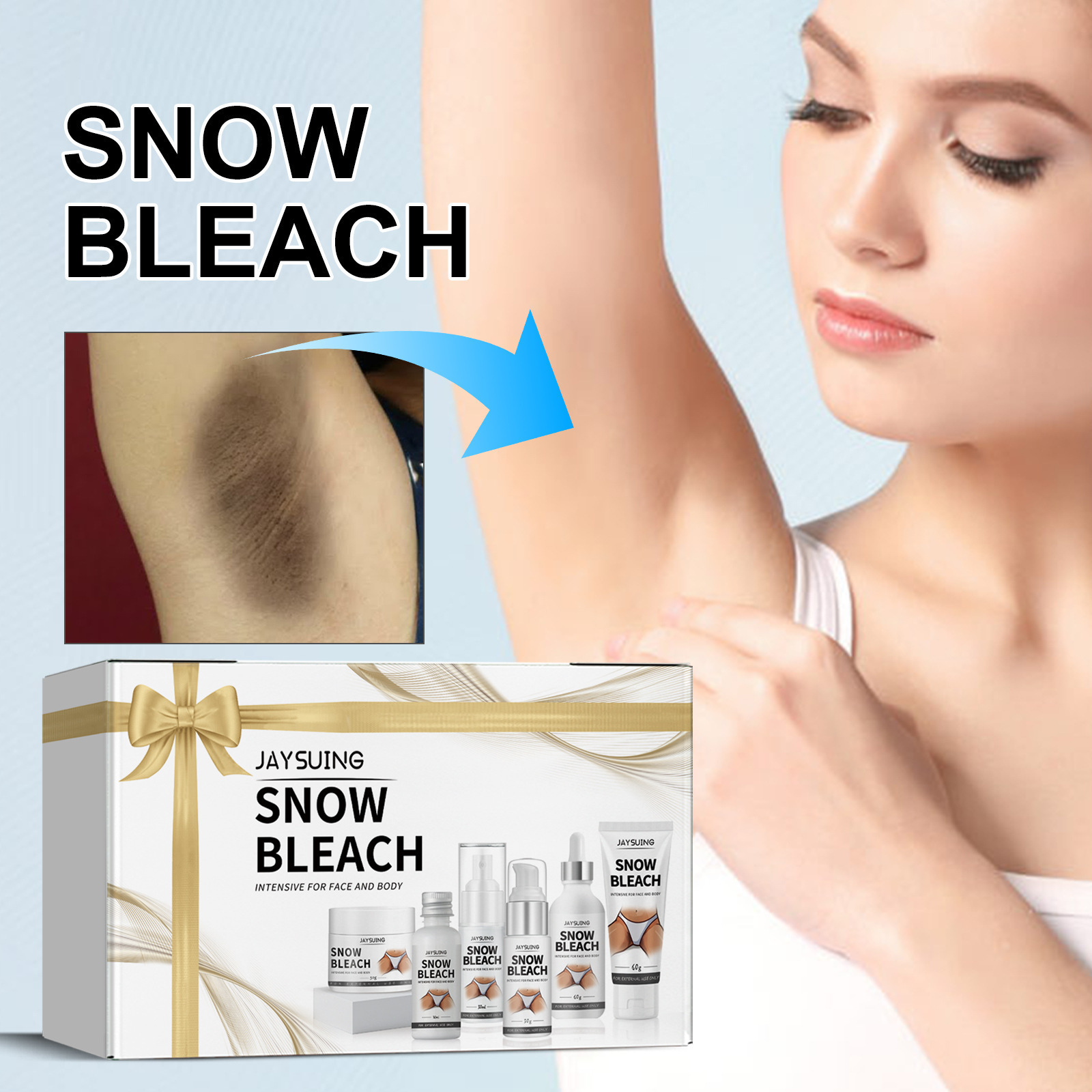 Jaysuing Skin Care Moisturizing, Brightening, Fading Elbows, Knees, Joints, Black Exfoliating, Moisturizing and Whitening